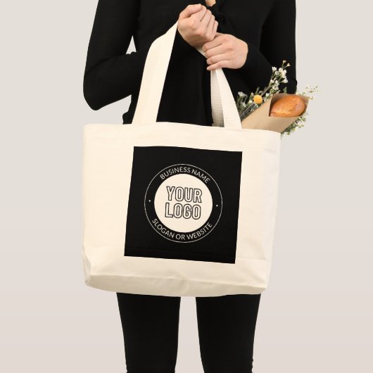 Vorlage für Firmenlogo oder Design und Bearbeitung Jumbo Stoffbeutel (Vorderseite (Produkt))