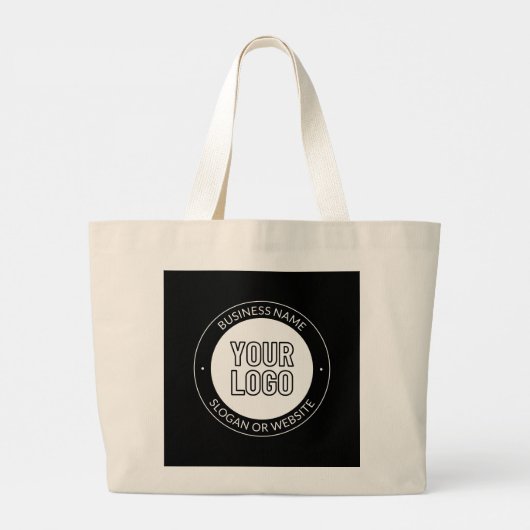 Vorlage für Firmenlogo oder Design und Bearbeitung Jumbo Stoffbeutel (Rückseite)