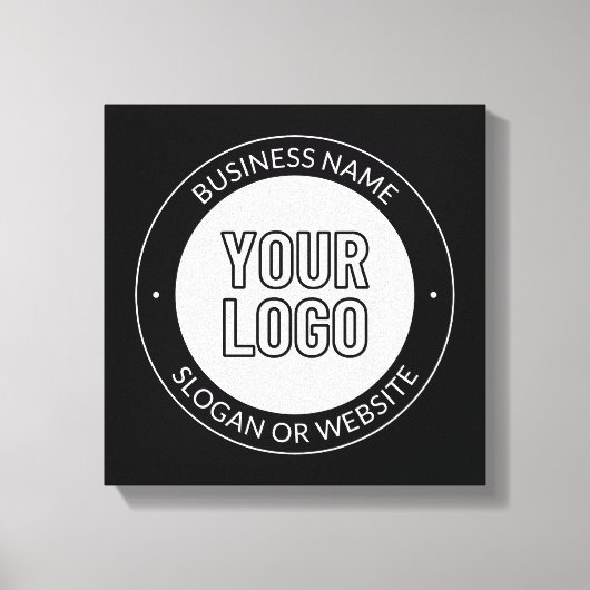 Vorlage für Firmenlogo oder Design und Bearbeitung Leinwanddruck (Vorderseite)