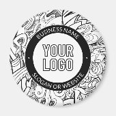 Vorlage für Firmenlogo oder Design und Bearbeitung Magnet (Vorne)