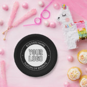 Vorlage für Firmenlogo oder Design und Bearbeitung Pappteller (Party)