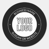 Vorlage für Firmenlogo oder Design und Bearbeitung Runder Aufkleber (Vorderseite)
