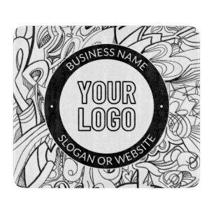 Vorlage für Firmenlogo oder Design und Bearbeitung Schneidebrett