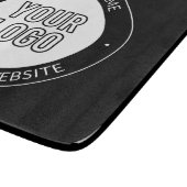 Vorlage für Firmenlogo oder Design und Bearbeitung Schneidebrett (Ecke)