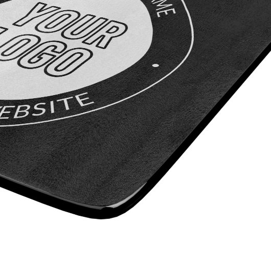 Vorlage für Firmenlogo oder Design und Bearbeitung Schneidebrett (Ecke)