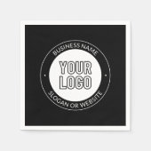 Vorlage für Firmenlogo oder Design und Bearbeitung Serviette (Vorderseite)