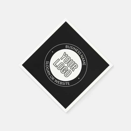 Vorlage für Firmenlogo oder Design und Bearbeitung Serviette (Ecke)