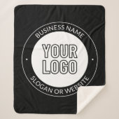 Vorlage für Firmenlogo oder Design und Bearbeitung Sherpadecke (Vorderseite)