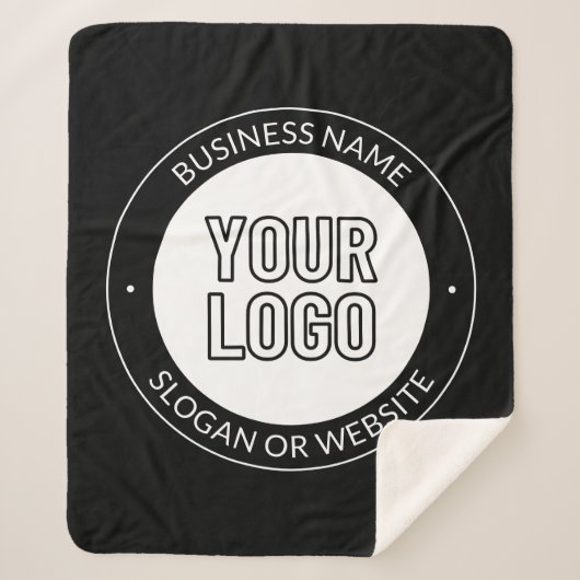 Vorlage für Firmenlogo oder Design und Bearbeitung Sherpadecke (Vorderseite)