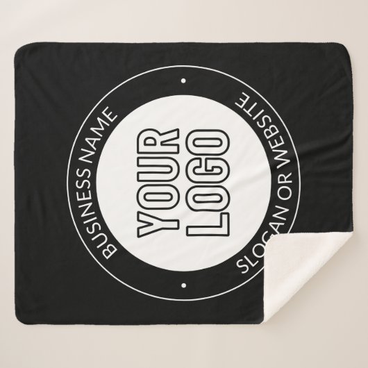 Vorlage für Firmenlogo oder Design und Bearbeitung Sherpadecke (Vorderseite (Horizontal))