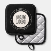 Vorlage für Firmenlogo oder Design und Bearbeitung Topflappen (Vorderseite/Rückseite)