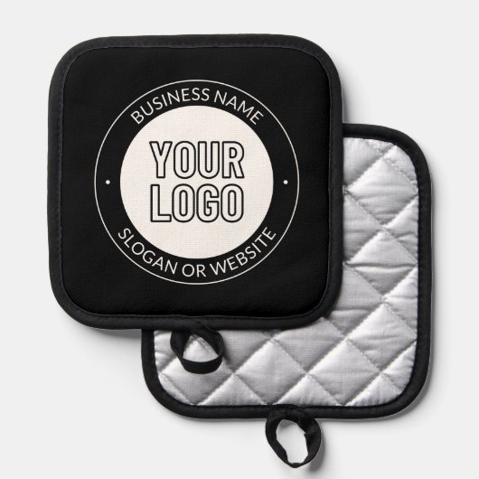 Vorlage für Firmenlogo oder Design und Bearbeitung Topflappen (Vorderseite/Rückseite)