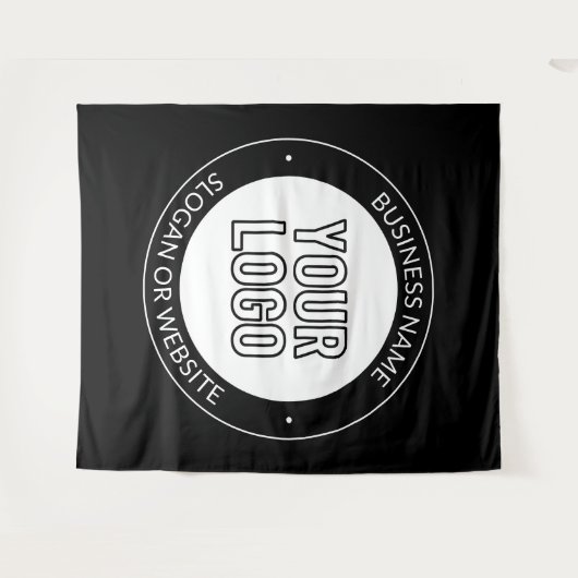 Vorlage für Firmenlogo oder Design und Bearbeitung Wandteppich (Vorderseite (Horizontal))