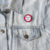 Vorlage für Firmenlogo und Text-Werbefläche Button (Beispiel)