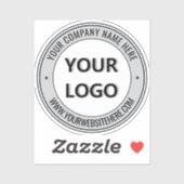 Vorlage für Firmenlogo und Textaufkleber Aufkleber (Blatt)