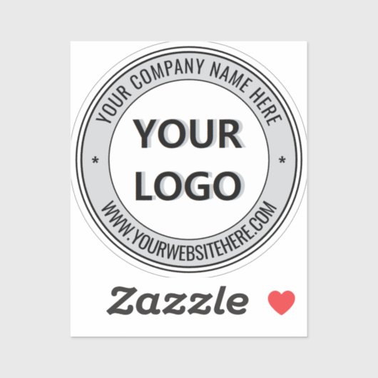 Vorlage für Firmenlogo und Textaufkleber Aufkleber (Blatt)