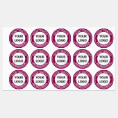 Vorlage für Firmenlogo und Textmarkierungen anpass Etiketten (Blatt)