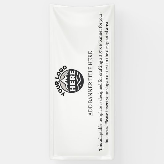 Vorlage für Firmenlogos Banner (Vertikal)