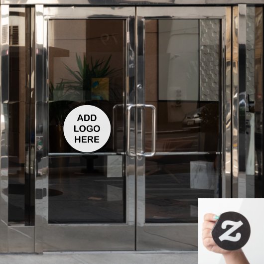 Vorlage für Firmenlogos Fensteraufkleber (Büro Tür)