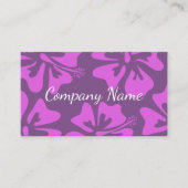 Vorlage für florale Hibisken-Blume Visitenkarte (Vorderseite)