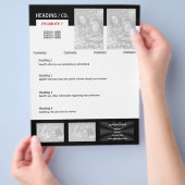 Vorlage für Flyer - Erstellen Sie Ihre eigene (Hand)