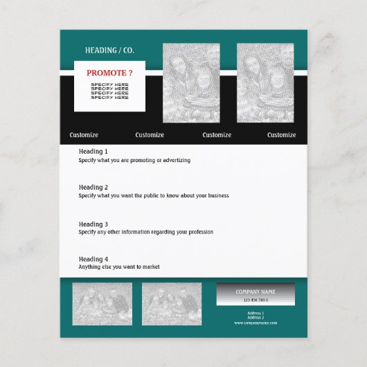 Vorlage für Flyer - Erstellen Sie Ihre eigene 4.5" (Vorne)