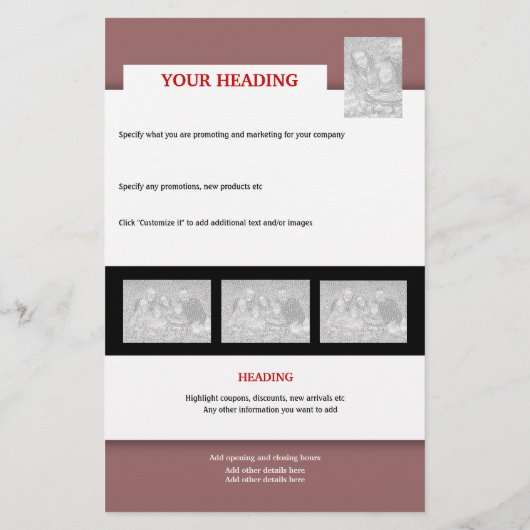 Vorlage für Flyer - Erstellen Sie Ihre eigenen 5.5 (Hinten)