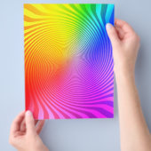 Vorlage für Flyer: Farbiges Spiraldesign Flyer (Hand)