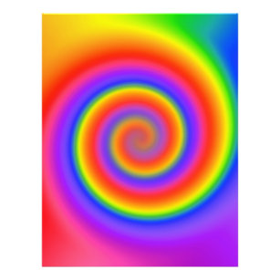 Vorlage für Flyer: Farbiges Spiraldesign Flyer