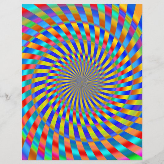 Vorlage für Flyer: Farbiges Spiraldesign Flyer (Vorne)