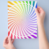 Vorlage für Flyer: Farbiges Spiraldesign Flyer (Hand)
