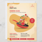 Vorlage für Flyer für Kochkurse (Vorderseite)