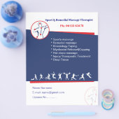 Vorlage für Flyer für remediale Massage (Einzeln)
