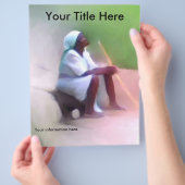 Vorlage für Flyer, Hilfe Haiti Fundraiser ankündig Flyer (Hand)