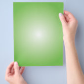 Vorlage für Flyer: Radialstrahl: grün Flyer (Hand)