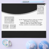 Vorlage für Flyer Schwarz-weiße Werbeaktion Market (Einzeln)