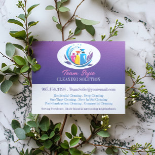 Vorlage für Flyer von professionellen Reinigungsdi