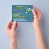 Vorlage für Flyer von professionellen Reinigungsdi (Gruppe)