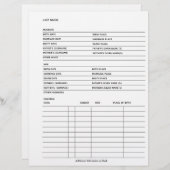 Vorlage für Formulare in geschlechtsspezifischen P (Vorne/Hinten)