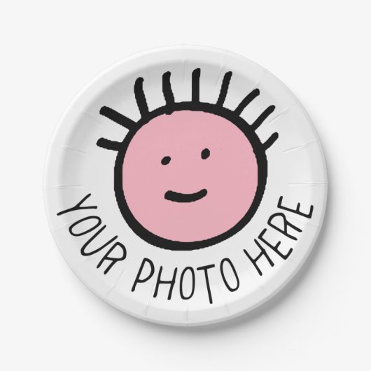 Vorlage für Foto 12 PARTY PAPER-TELLER mit 7 Zoll Pappteller (Vorderseite)