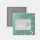 Vorlage für Foto-Gastgeschenk Hochzeiten Magnet (Vorderseite/Rückseite)