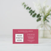 Vorlage für Foto-Logos Horizontale Vorderseite Visitenkarte (Stehend Vorderseite)