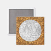 Vorlage für Foto-Magnet mit Goldrausch Magnet (Vorderseite/Rückseite)