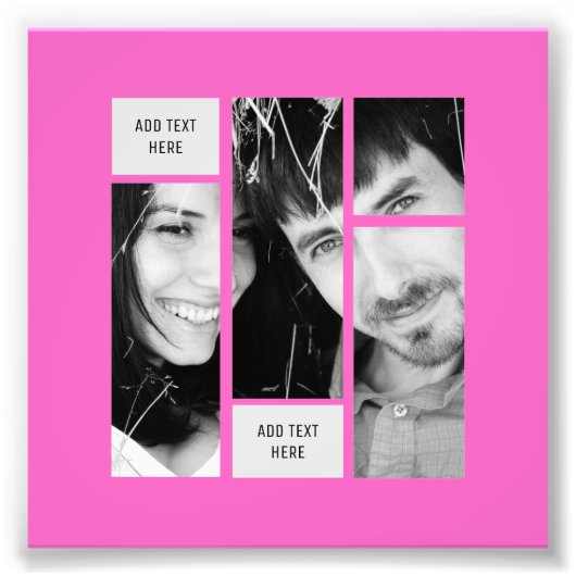 Vorlage für Foto PINK - Übertragung auf ein Gesche (Vorne)