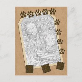 Vorlage für Foto-Rahmen für die Puppy-Liebe Postkarte