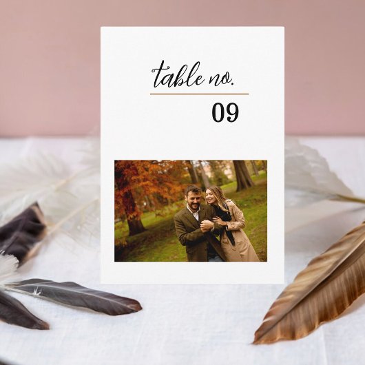 Vorlage für Foto-Tischnummer