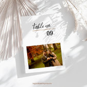 Vorlage für Foto-Tischnummer