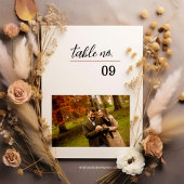 Vorlage für Foto-Tischnummer