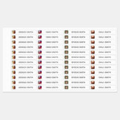 Vorlage für Foto- und Namensaufkleber Etiketten (Blatt)