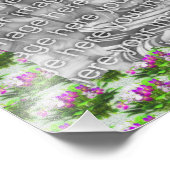 Vorlage für Foto-Violett-Blume Fotodruck (Ecke)